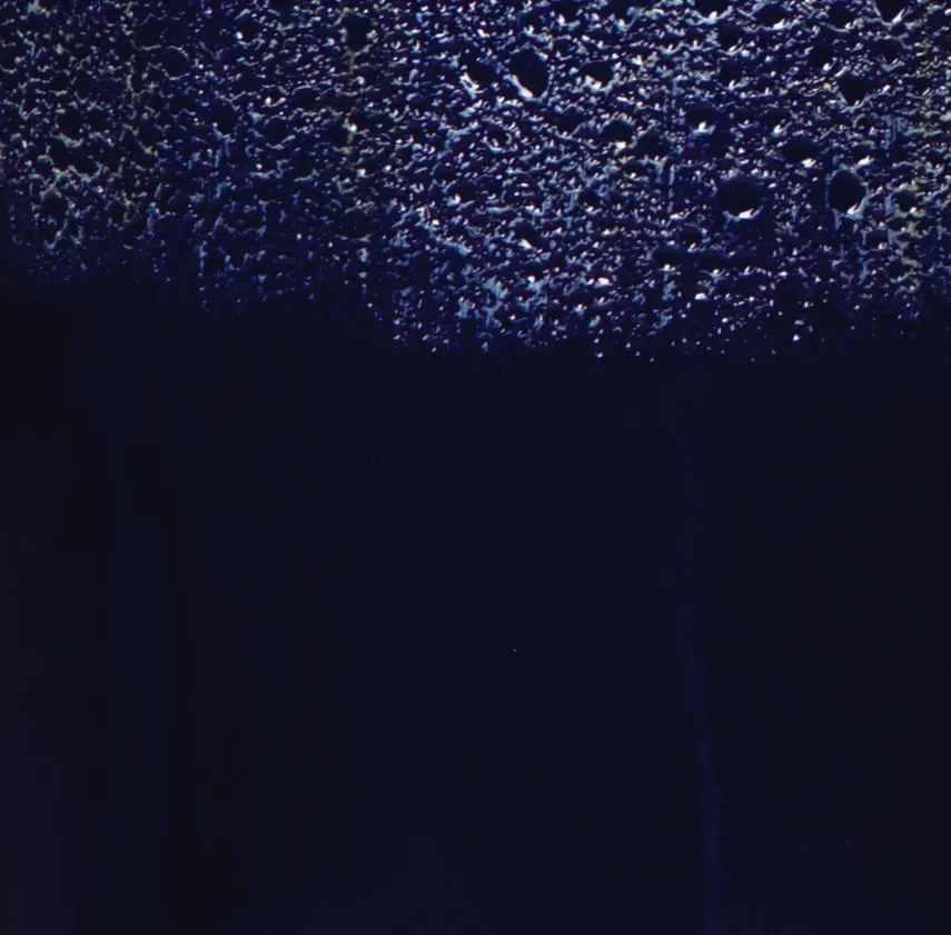 Falling Blue over Blue Lava